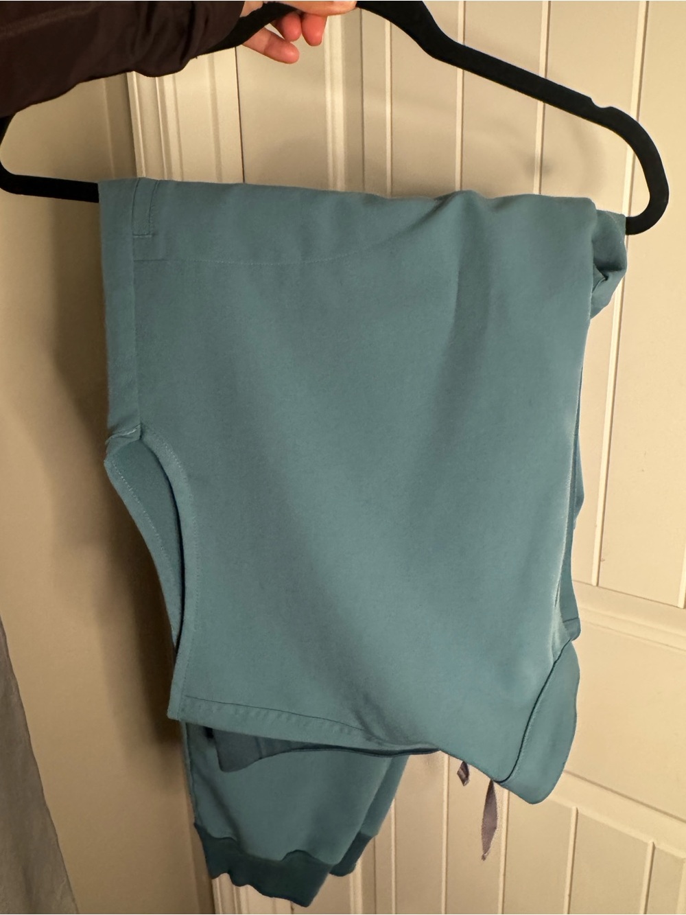 Teal blue claim top and bottom